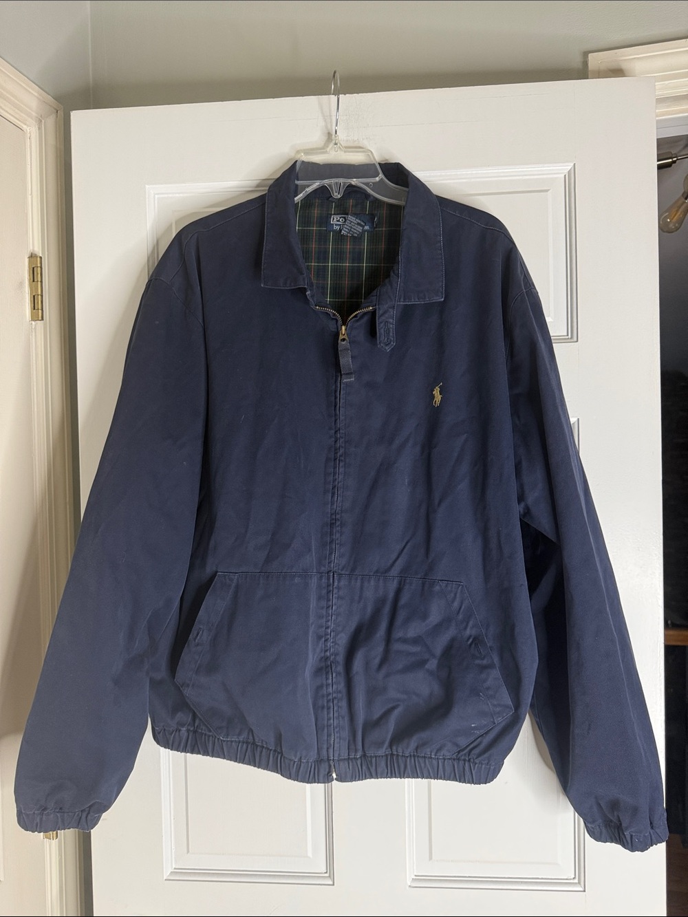 Polo by Ralph Lauren Navy Bomber Jacket with Embroidered Pony xxl